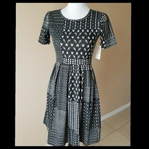 NWT LULAROE AMELIA GRAY DRESS